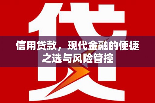 大余信用贷款，现代金融的便捷之选与风险管控