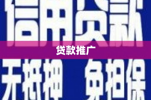 大余贷款推广