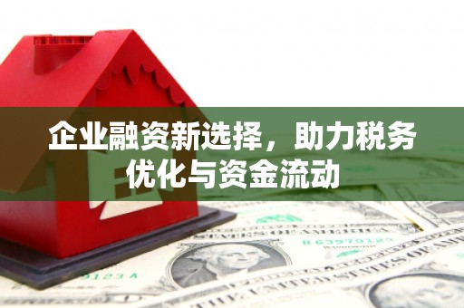 大余企业融资新选择，助力税务优化与资金流动