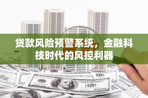 大余贷款风险预警系统，金融科技时代的风控利器