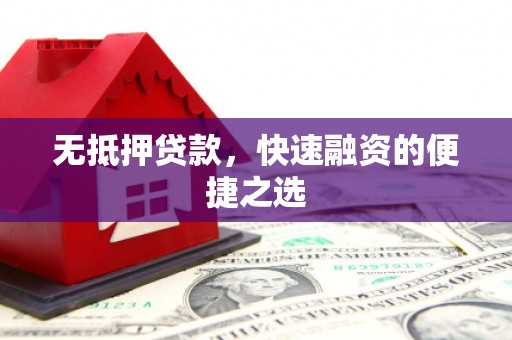 大余无抵押贷款，快速融资的便捷之选