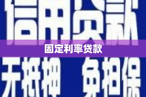 大余固定利率贷款