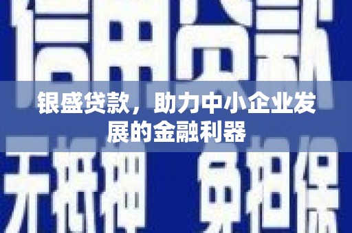 大余银盛贷款，助力中小企业发展的金融利器