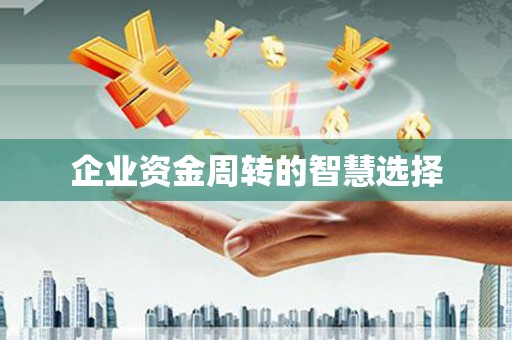 大余企业资金周转的智慧选择