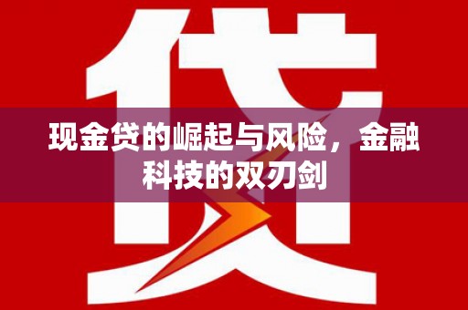 大余现金贷的崛起与风险，金融科技的双刃剑