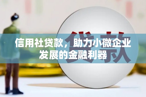 大余信用社贷款，助力小微企业发展的金融利器