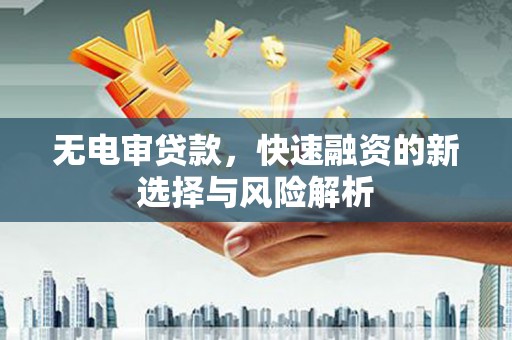 大余无电审贷款，快速融资的新选择与风险解析