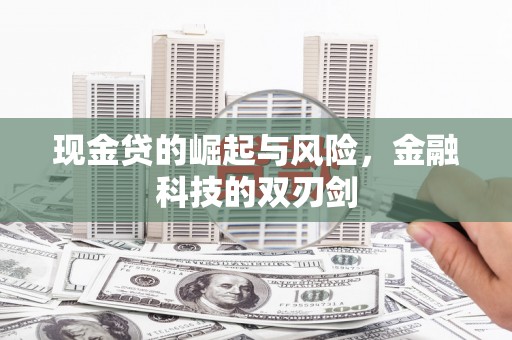 大余现金贷的崛起与风险，金融科技的双刃剑