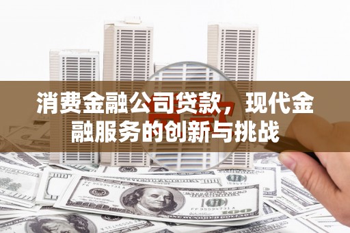 大余消费金融公司贷款，现代金融服务的创新与挑战