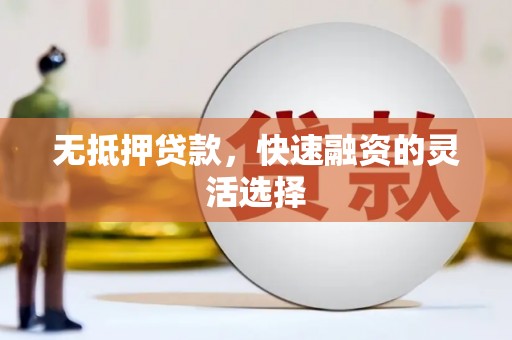 大余无抵押贷款，快速融资的灵活选择