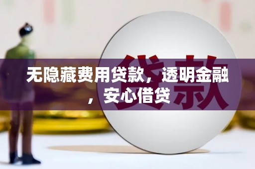 大余无隐藏费用贷款，透明金融，安心借贷