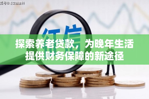 大余探索养老贷款，为晚年生活提供财务保障的新途径
