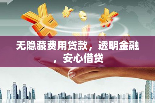 大余无隐藏费用贷款，透明金融，安心借贷