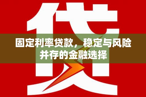 大余固定利率贷款，稳定与风险并存的金融选择