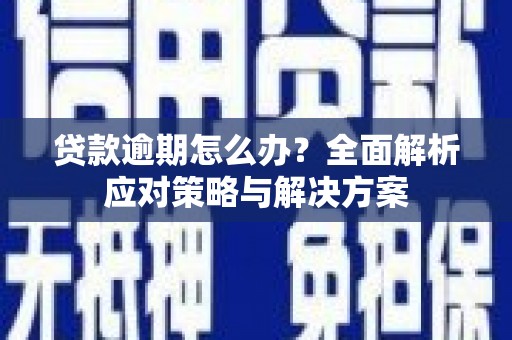 大余贷款逾期怎么办？全面解析应对策略与解决方案