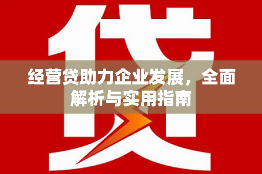 大余经营贷助力企业发展，全面解析与实用指南