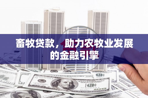 大余畜牧贷款，助力农牧业发展的金融引擎