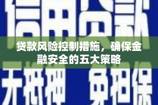 大余贷款风险控制措施，确保金融安全的五大策略