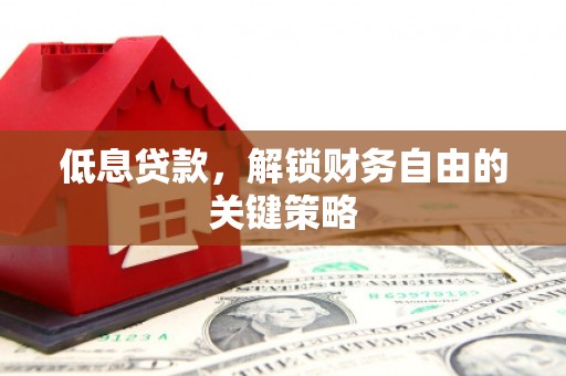 大余低息贷款，解锁财务自由的关键策略