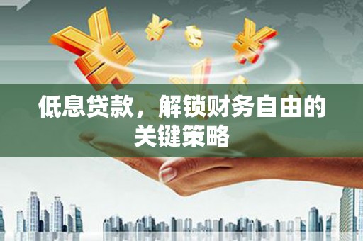 大余低息贷款，解锁财务自由的关键策略