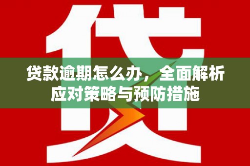 大余贷款逾期怎么办，全面解析应对策略与预防措施