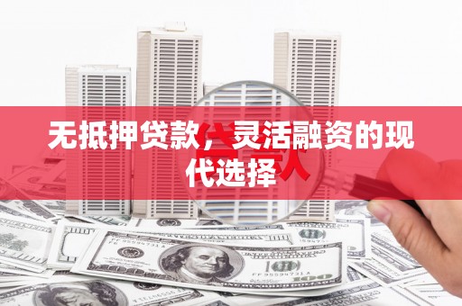 大余无抵押贷款，灵活融资的现代选择