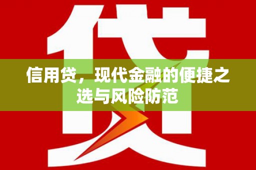 大余信用贷，现代金融的便捷之选与风险防范