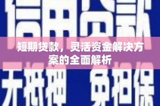 大余短期贷款，灵活资金解决方案的全面解析