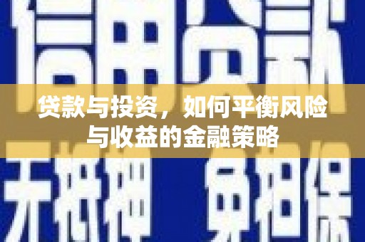 大余贷款与投资，如何平衡风险与收益的金融策略