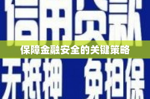 大余保障金融安全的关键策略