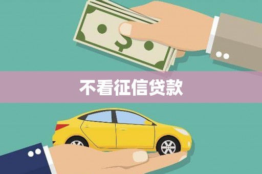 大余不看征信贷款
